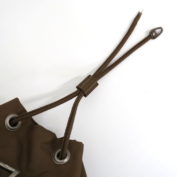 PRADA Rucksack Backpack Daypack Nylon Khaki Green - Picture 9 of 10